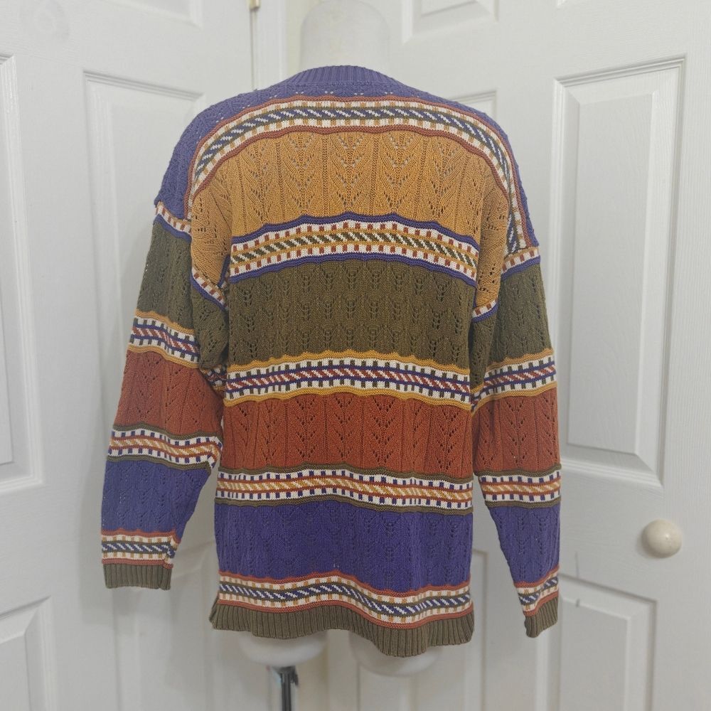 Multicolor Striped Men's Sweater - Picture 3 of 3